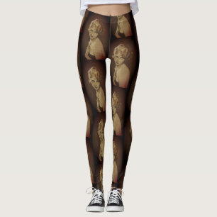 Leggings pour dames de mode vintage