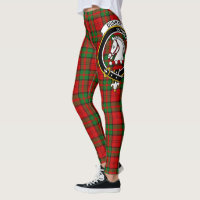 Leggings pour femmes à tartan du crest du clan Dun