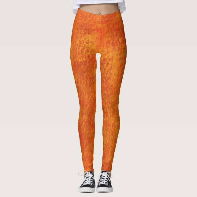 Leggings pour femmes orange (Devant)