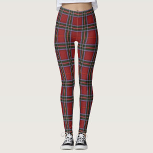 Leggings pour femmes polychromes rouges