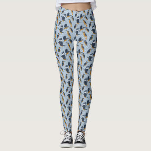 Leggings Pour les amateurs d'oiseaux Cosy Kingfish Patterne
