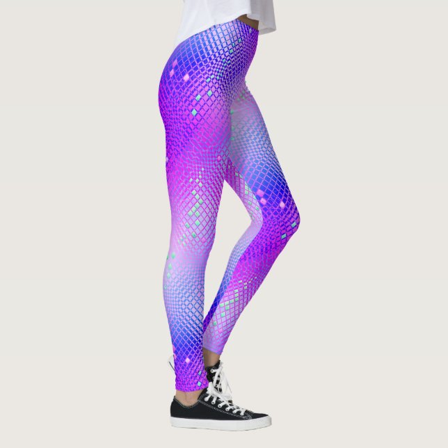 Leggings Pourpre Blacklight de freesia (Droite)
