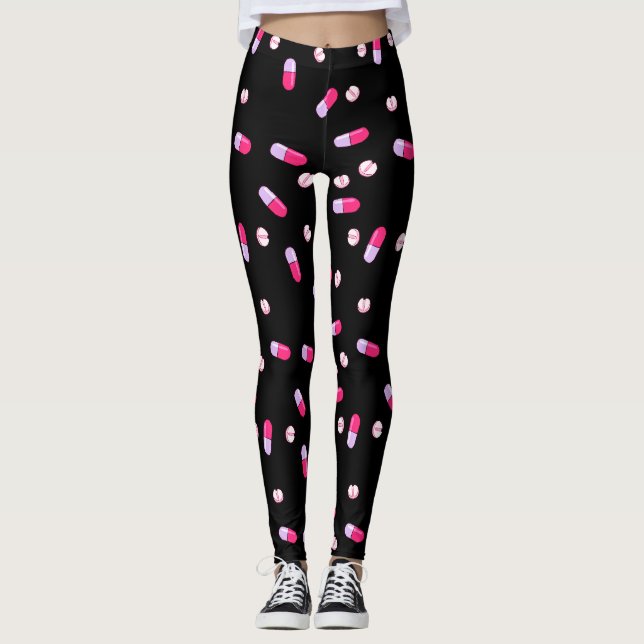 Leggings Prenez vos guêtres de médecine (le noir) (Devant)