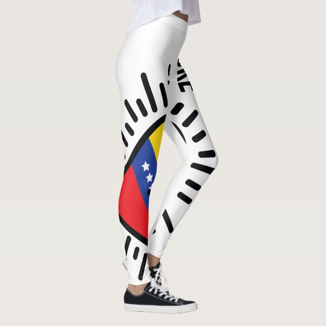 Leggings promenade avec votre coeur vénézuélien (Droite)