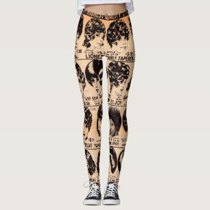 Leggings publicité pour perruques au début des années 1970