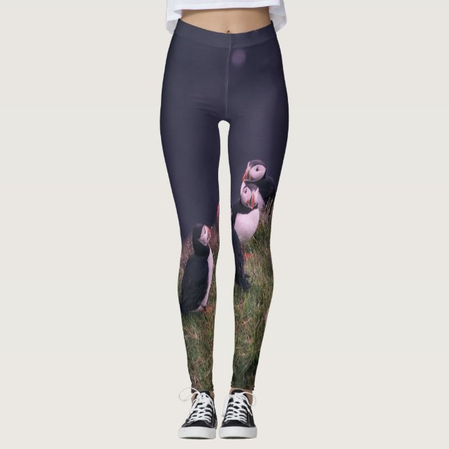 Leggings Puffins de l'Atlantique (Devant)