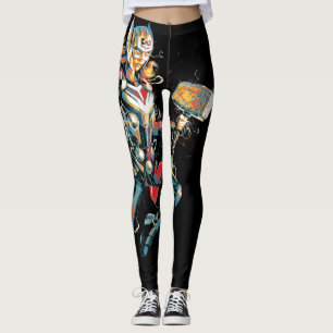 Leggings Puissant Thor Illustré Caractère Art