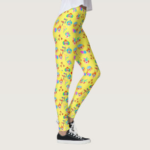 Leggings Purim Festival Kids Party Clown Carnaval mignon
