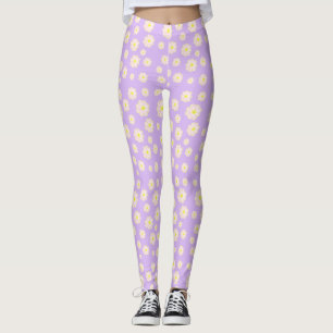 Leggings Purple Daisy