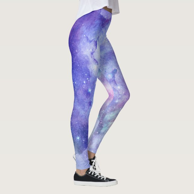 Leggings Purple Étincelant Et Lavande (Droite)