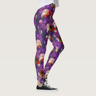 LEGGINGS PURPLE GORGEANT ET BONNE CHANCE ROUGE