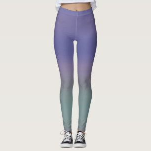 Leggings ~ Purple, Green and Mauve