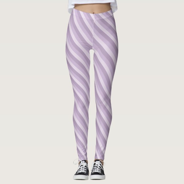 Leggings Purple Ombre rayé (Devant)