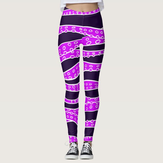 Leggings Purple Tentacles (Devant)