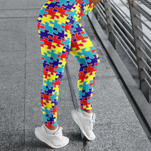 Leggings Puzzle de sensibilisation à l'autisme
