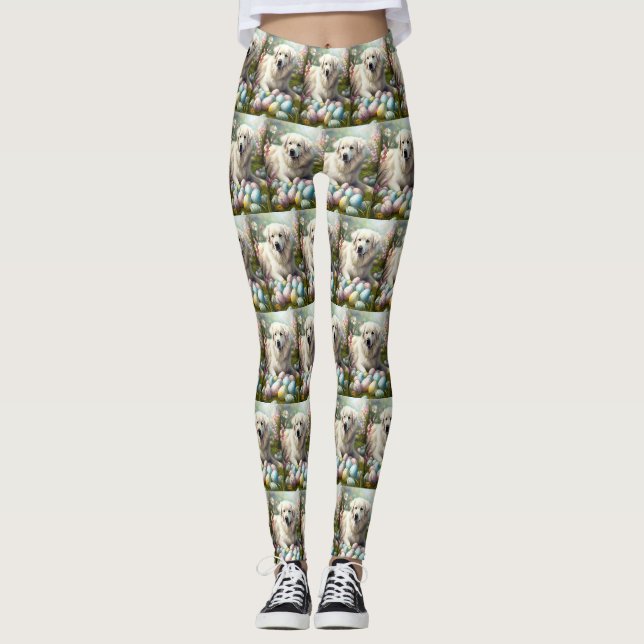 Leggings Pyrénées avec Oeufs de Pâques (Devant)