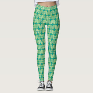 Leggings Quatteurs socialites en Motif vert