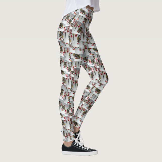 Leggings "Queen's Gambit : Scattered Pairs of Pocket Queens (Droite)