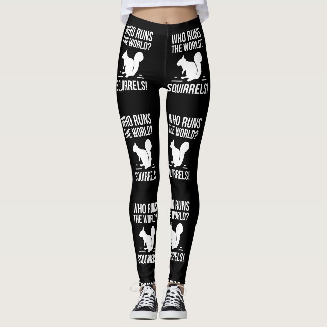 Leggings Qui court le monde ? Écureuil (Devant)