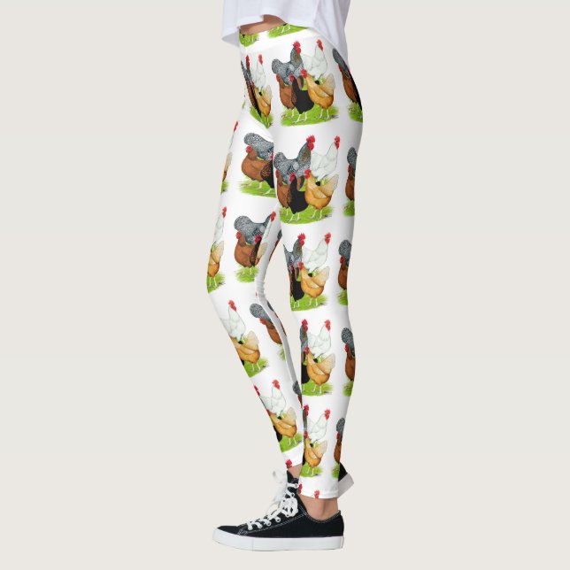 Leggings Quintette de poulets liés au sexe (Gauche)