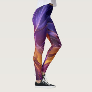 Leggings Radiant orange purple