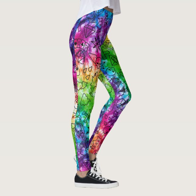 Leggings Rainbow Doodle (Droite)
