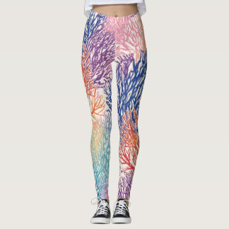 Leggings Rainbow Sea Fan Garden - Legends