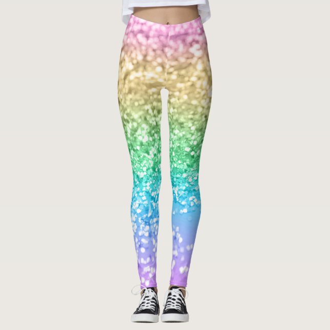 Leggings Rainbow Unicorn Parties scintillant 2 (Parties sci (Devant)