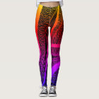 Leggings Rainbow Wave Line
