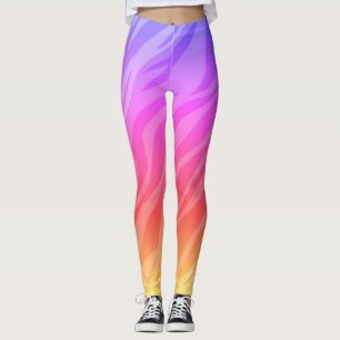 Leggings Rainbow Zebra