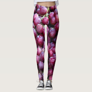 Leggings Raisins de vin rouge : Arrière - plan Luscious.