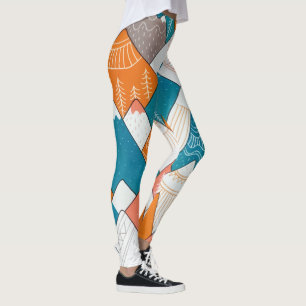 Leggings Randonnée Camping World Travel Mountain Peaks
