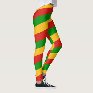Leggings RASTAFARI DRAPEAU COULEURS rayures + vos idées