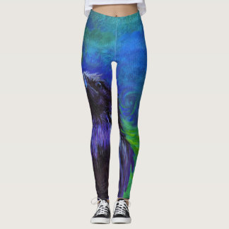 Leggings Raven avec des guêtres d'une attitude