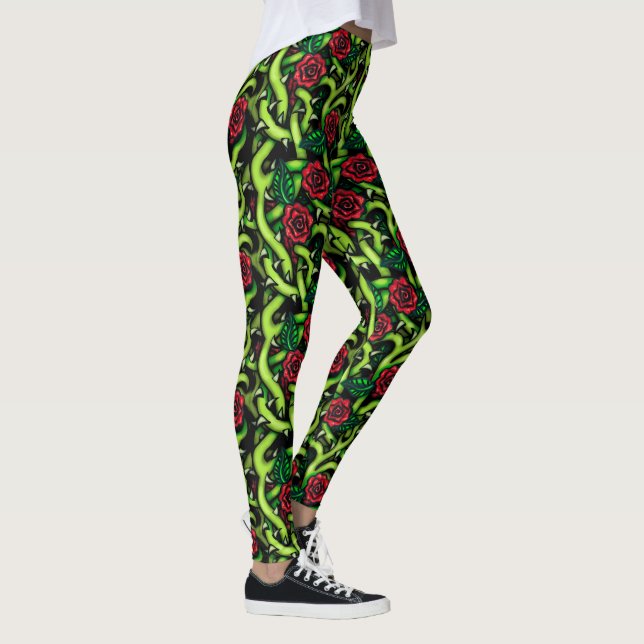 Leggings Ravissement des vignes Roses (Droite)