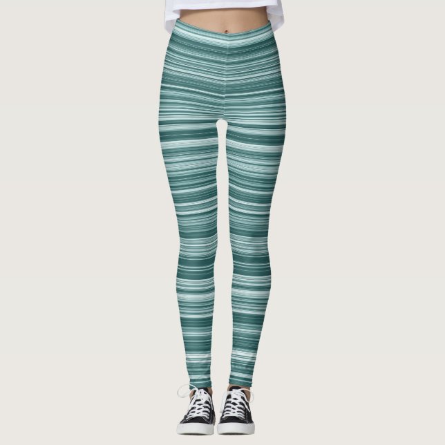 Leggings rayés bleus (Devant)