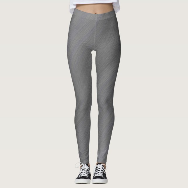 Leggings rayés gris (Devant)