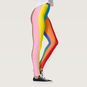 Leggings Rayure colorée de soirée dansante de cirque de