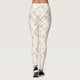 Leggings Rayures de bonbons au caramel