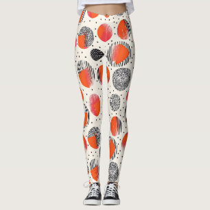 Leggings Rayures de tranche de citron bold (10)