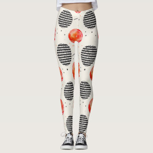 Leggings Rayures de tranche de citron bold (5)