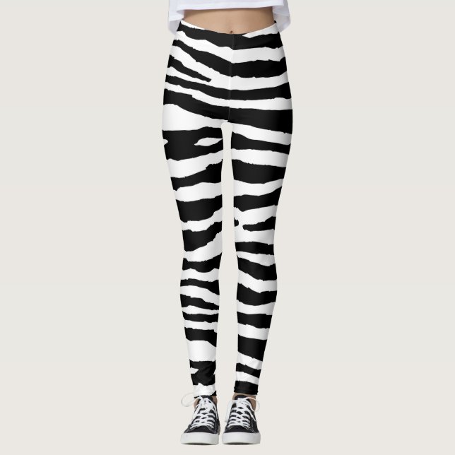 Leggings Rayures de zèbre (Devant)