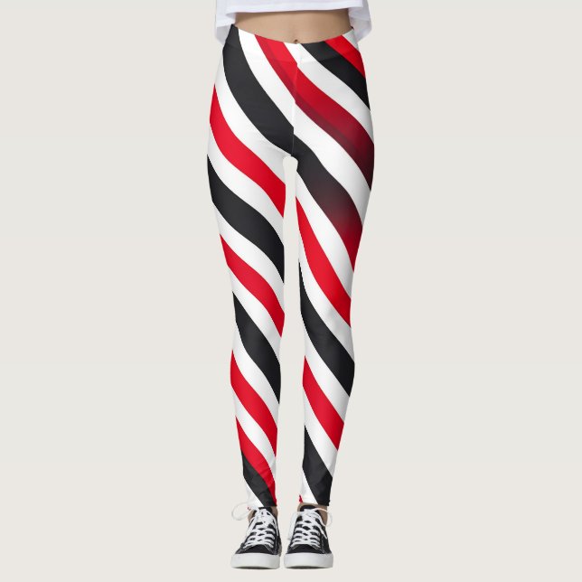 Leggings Rayures en Mouvement (Devant)