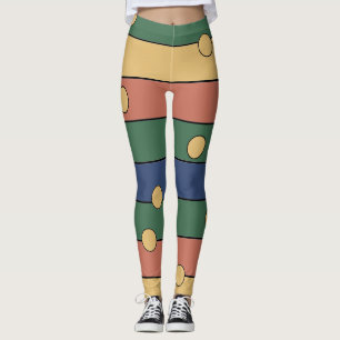 Leggings rayures et points