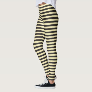 Leggings Rayures jaunes noires