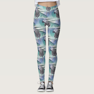Leggings Réception au bord de la piscine de gris africain