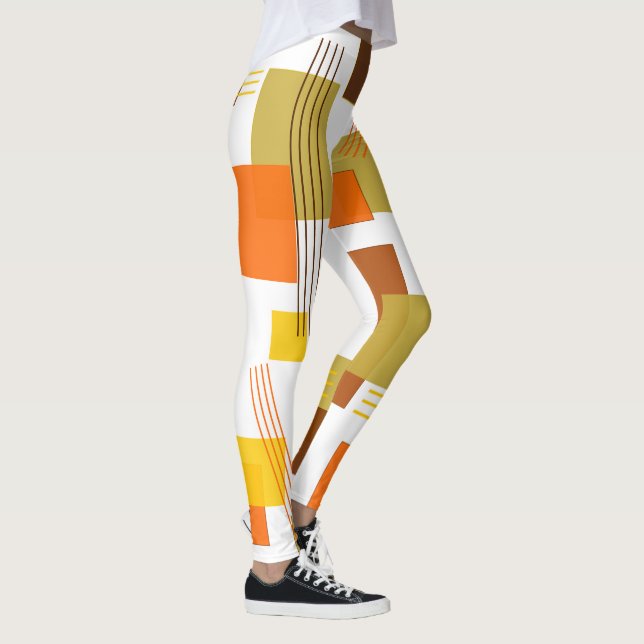 Leggings Rectangles et lignes Abstraites (Droite)