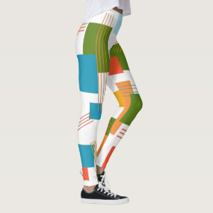Leggings Rectangles et lignes Abstraites