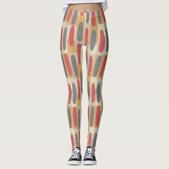 Leggings Rectangles et ovales (Devant)