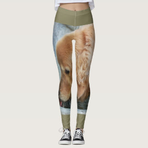 Leggings récupérateur d'or buvant à partir d'une fontaine e